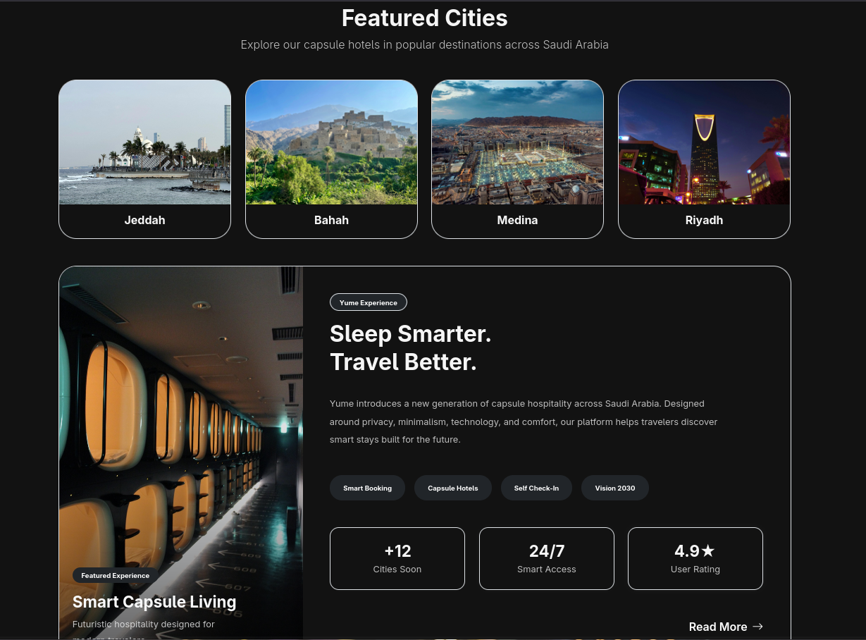 Yume capsule hotel booking screenshot 3