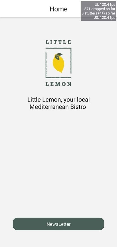 Lemon restaurant app screenshot 1